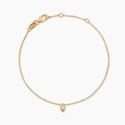 Bracelet Steffie Plaqué Or Jaune Oxyde De Zirconium