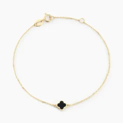 Bracelet Stellya Or Jaune Onyx