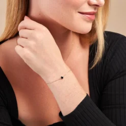 Bracelet Stellya Or Jaune Onyx