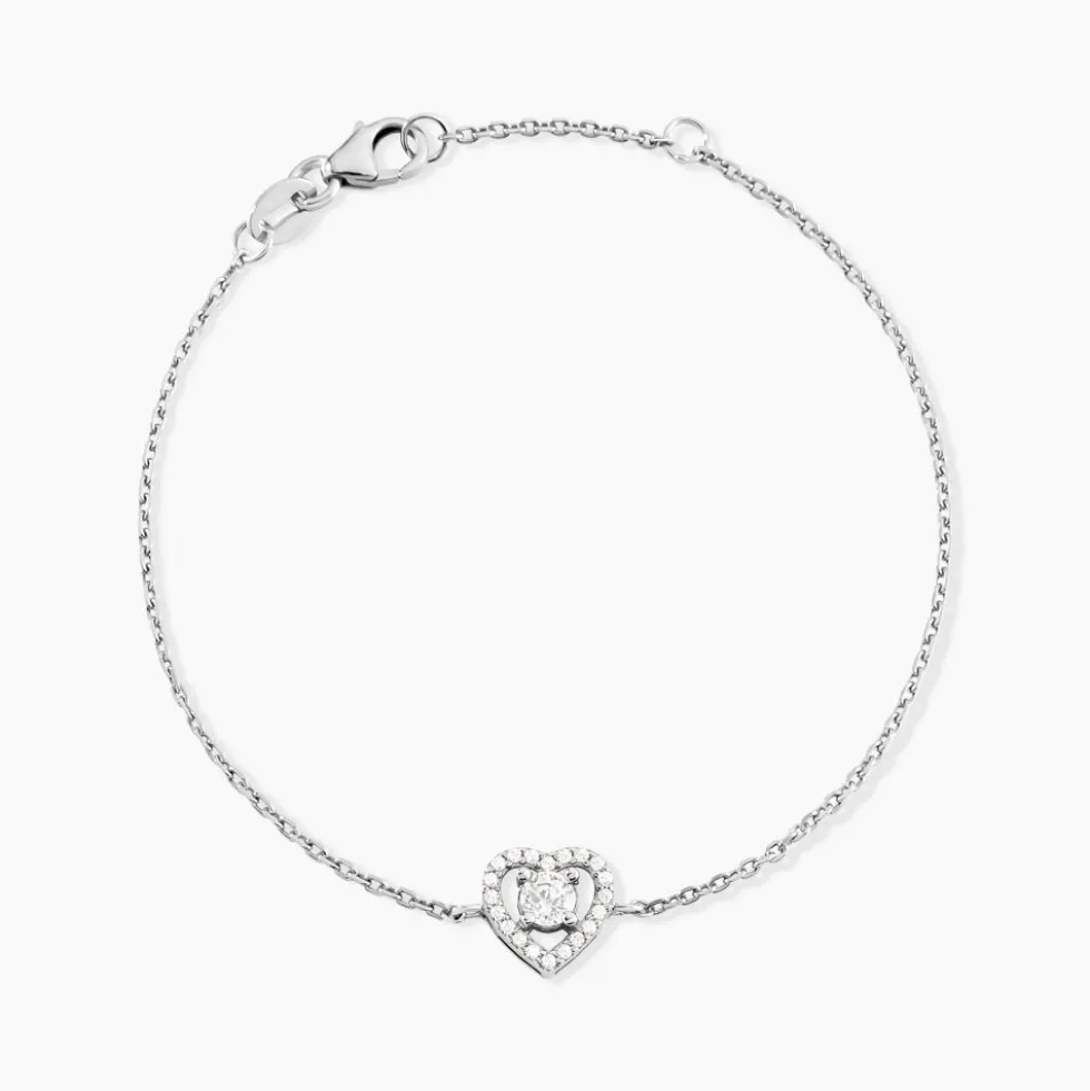 Bracelet Suzon Argent Blanc Oxyde De Zirconium