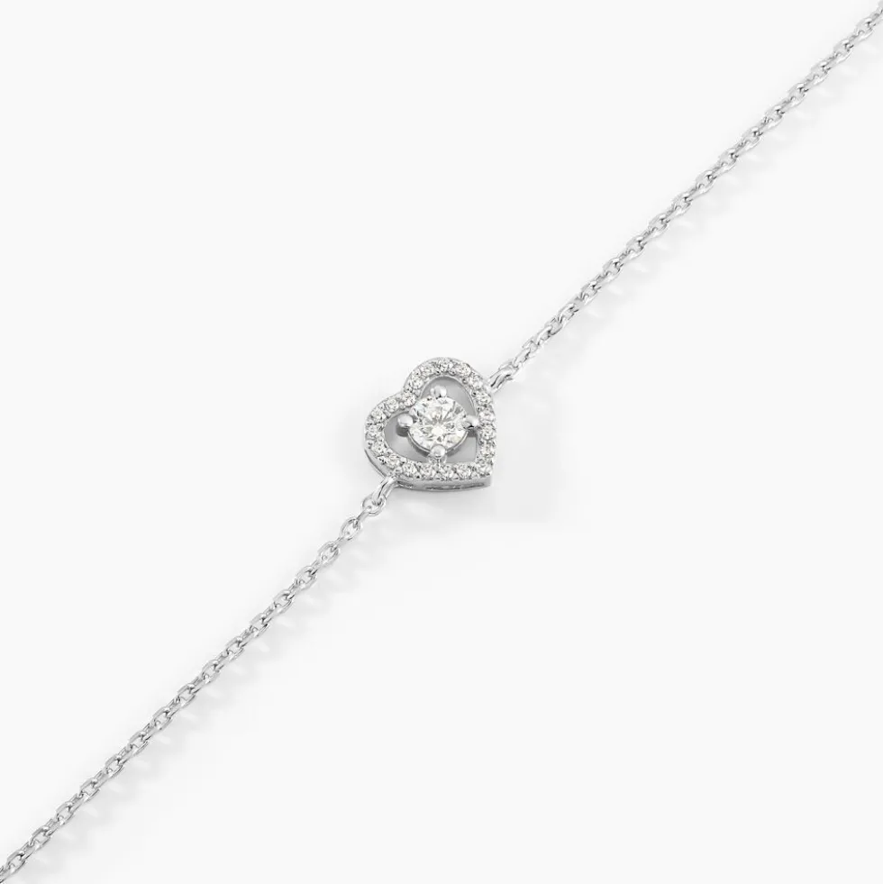 Bracelet Suzon Argent Blanc Oxyde De Zirconium