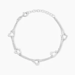 Bracelet Suzy Argent Blanc