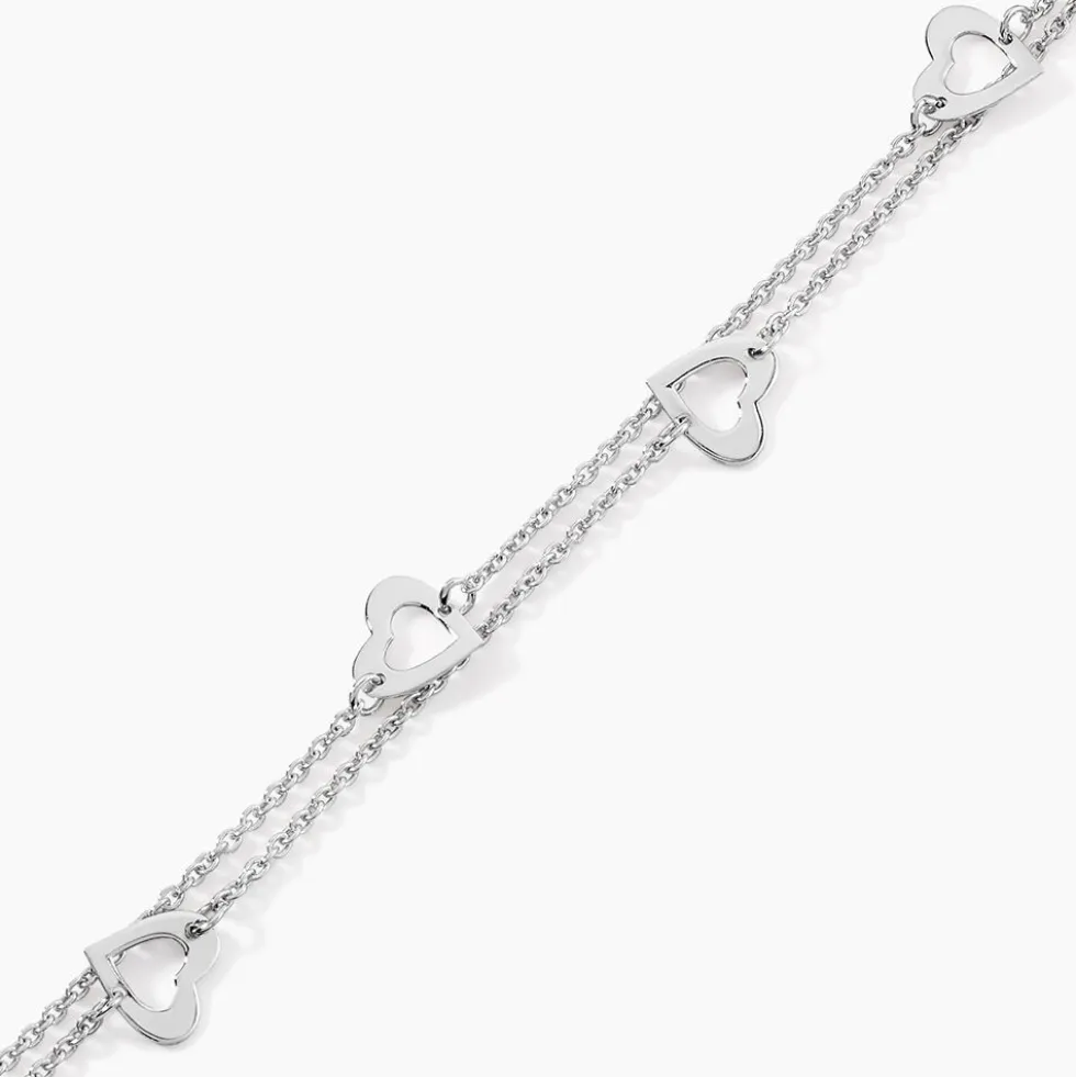 Bracelet Suzy Argent Blanc