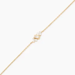 Bracelet Sya Plaqué Or Jaune Oxyde De Zirconium