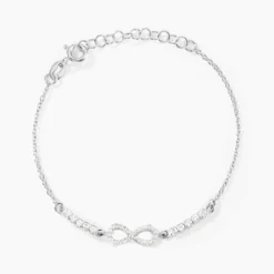 Bracelet Syliana Argent Blanc Oxyde De Zirconium