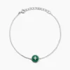 Bracelet Talismania Argent Blanc Malachite