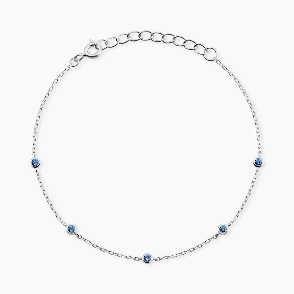Bracelet Thesee Argent Blanc Oxyde De Zirconium