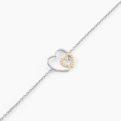 Bracelet Ticia Or Jaune Argent Blanc Oxyde De Zirconium