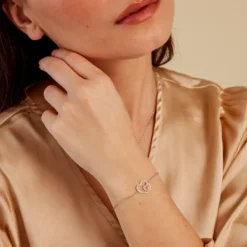 Bracelet Ticia Or Jaune Argent Blanc Oxyde De Zirconium