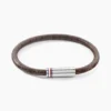 Bracelet Tommy Hilfiger Printed Cord Cuir De Veau Marron