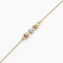 Bracelet Tricolore Or Jaune