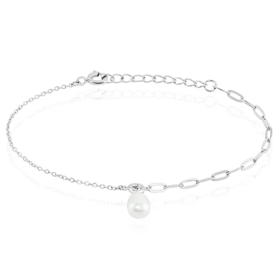 Bracelet Valent Argent Perle De Culture