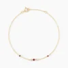 Bracelet Valora Or Jaune Rhodolite Oxyde De Zirconium