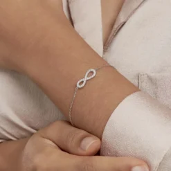 Bracelet Veda Argent Blanc Oxyde De Zirconium