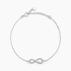 Bracelet Veda Argent Blanc Oxyde De Zirconium