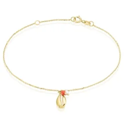 Bracelet Vitamin Sea Or Jaune Perle De Culture Corail