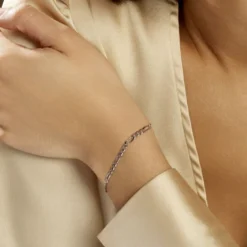 Bracelet Vivian Argent Blanc