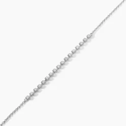 Bracelet Whitney Argent Blanc Oxyde De Zirconium