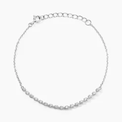 Bracelet Whitney Argent Blanc Oxyde De Zirconium