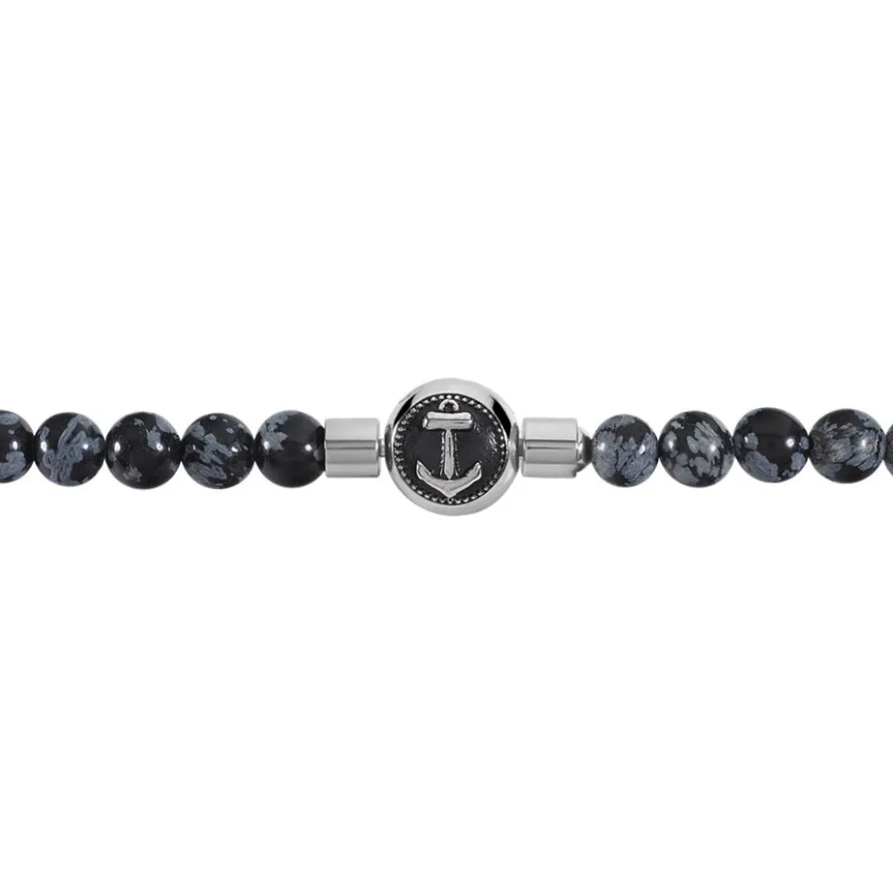 Bracelet Yannice Acier Blanc Pierre De Synthese