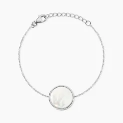 Bracelet Zealie Argent Blanc Nacre
