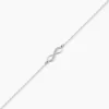 Bracelet Zelma Argent Blanc