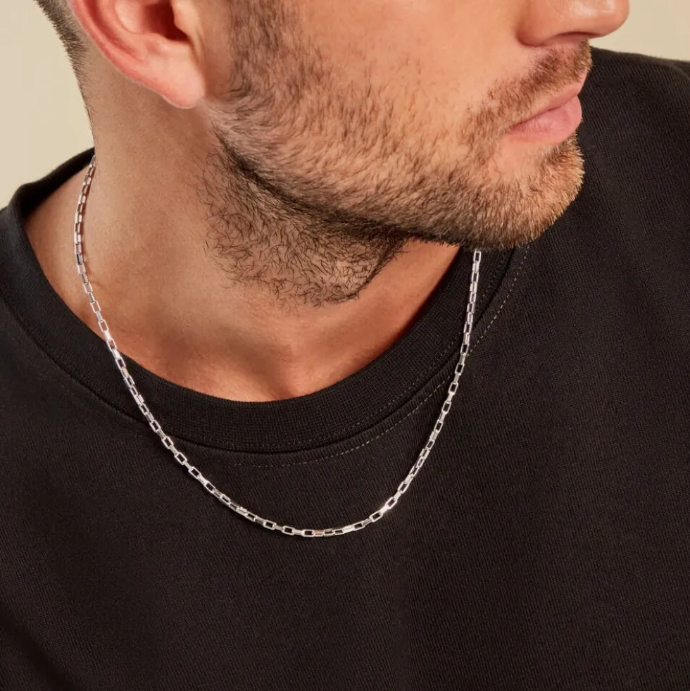 Chaine Donte Argent Blanc