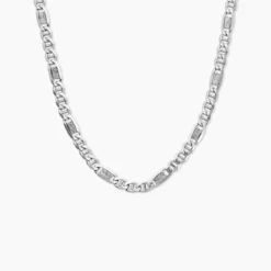 Chaine Jeremi Argent Blanc