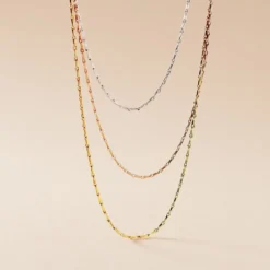 Chaine Ylsa Argent Tricolore