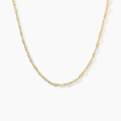 Chaîne Abbygail Maille Singapour Or Jaune