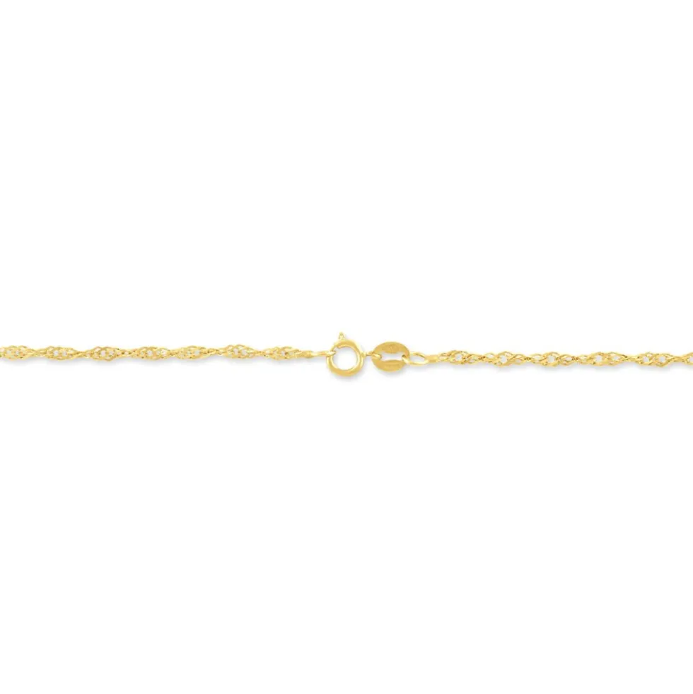 Chaîne Abbygail Maille Singapour Or Jaune