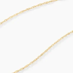 Chaîne Abbygail Maille Singapour Or Jaune
