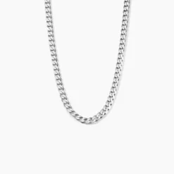 Chaîne Casper Maille Gourmette Argent Blanc
