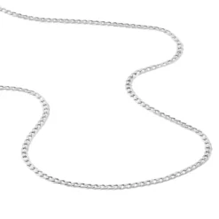 Chaîne Casper Maille Gourmette Argent Blanc