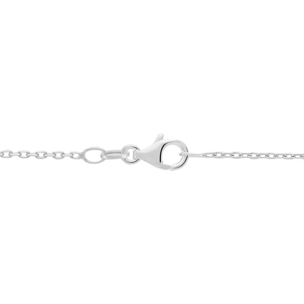 Chaîne Claudine Argent Blanc