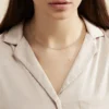 Chaîne Claudine Maille Forçat Argent Blanc