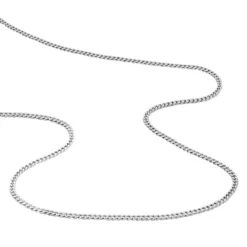Chaîne Clementine Argent Blanc