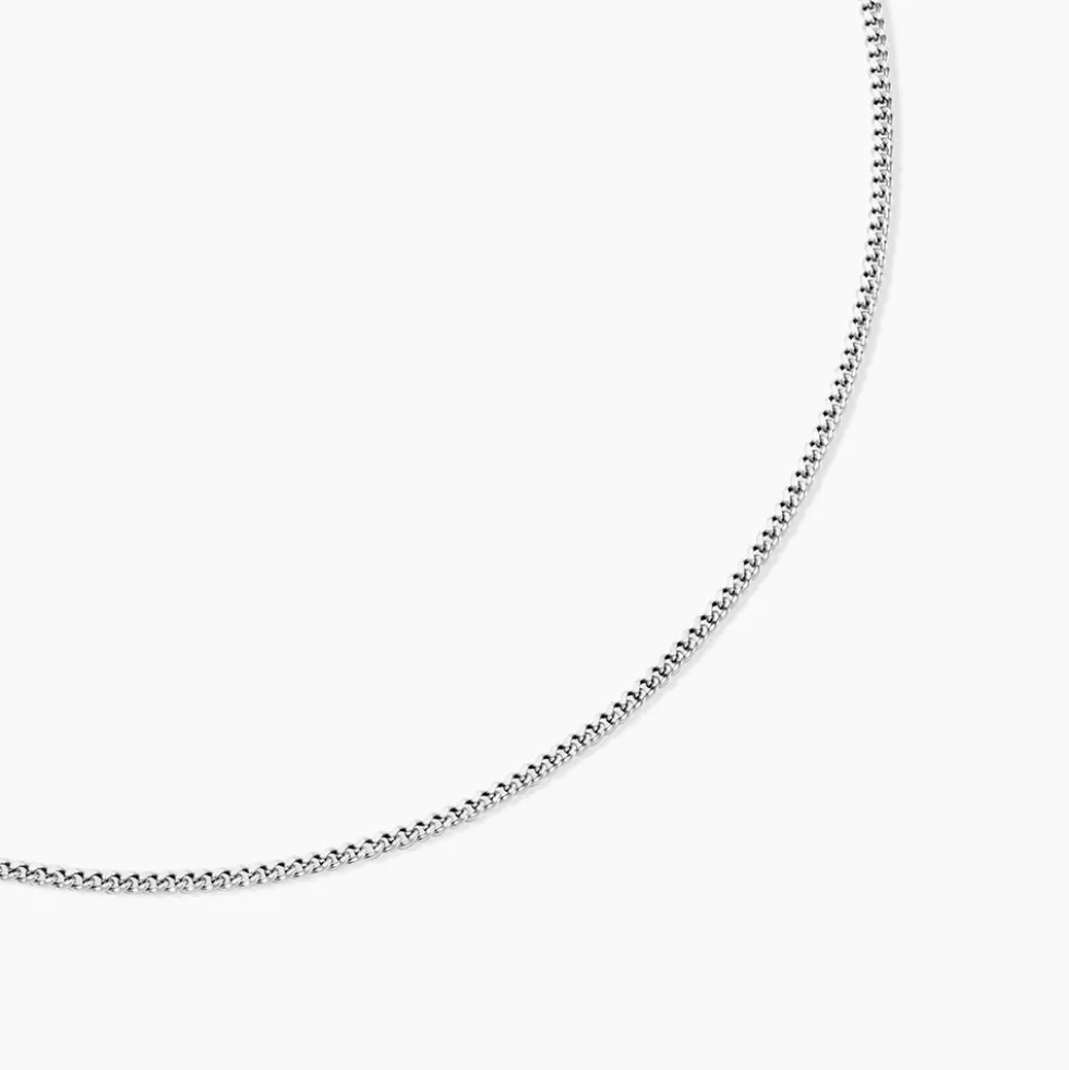 Chaîne Clementine Argent Blanc