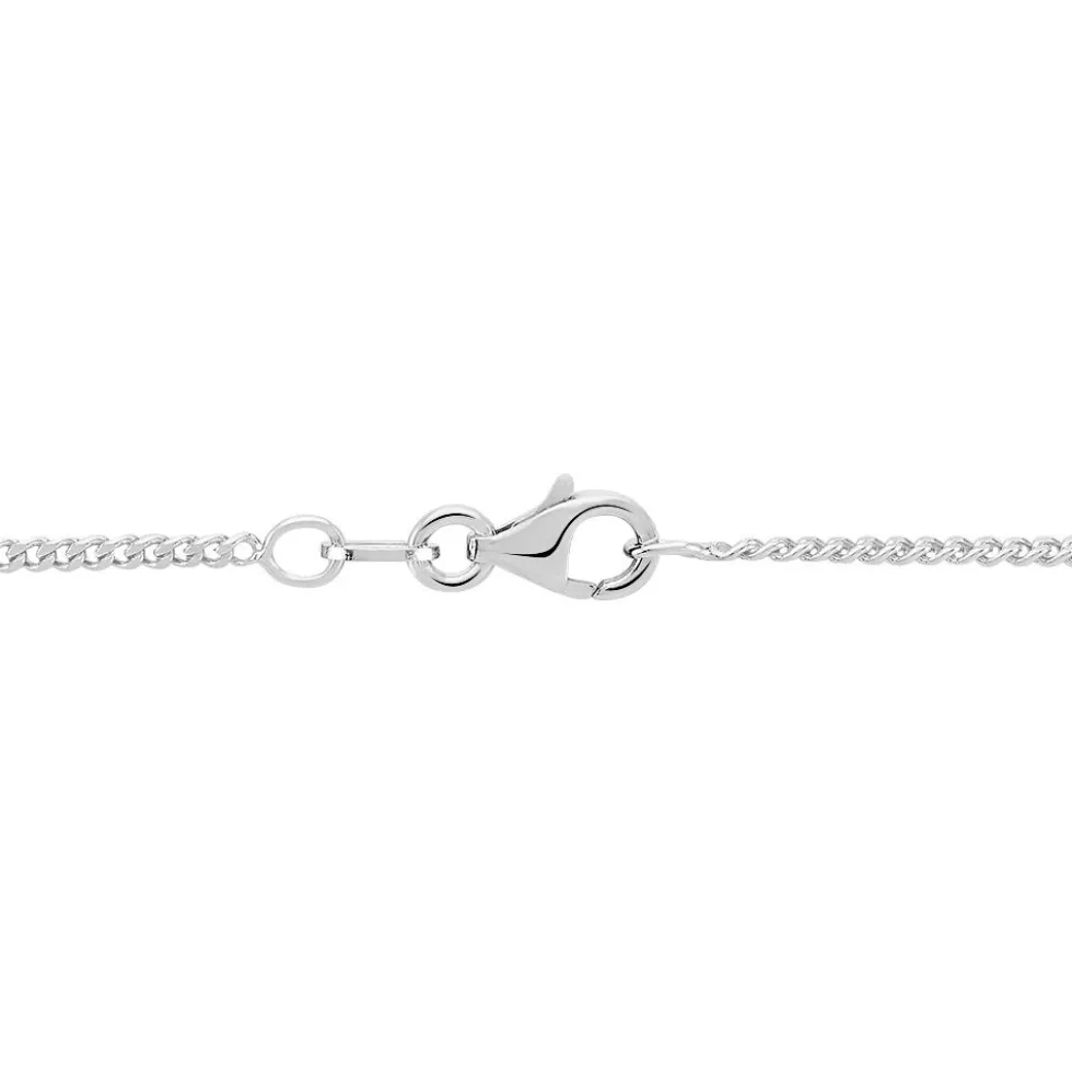 Chaîne Clementine Argent Blanc