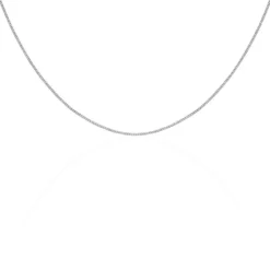 Chaîne Clementine Argent Blanc