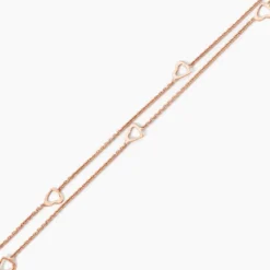Chaîne De Cheville Daria Argent Rose