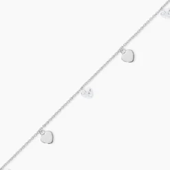 Chaîne De Cheville Delarie Argent Blanc Oxyde De Zirconium