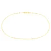Chaîne De Cheville Maille Forçat Or Jaune