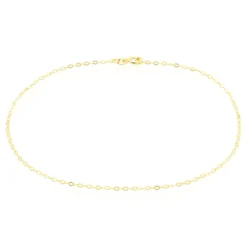 Chaîne De Cheville Maille Forçat Or Jaune