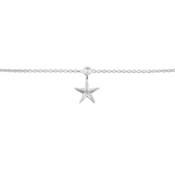 Chaîne De Cheville Zeli Argent Blanc