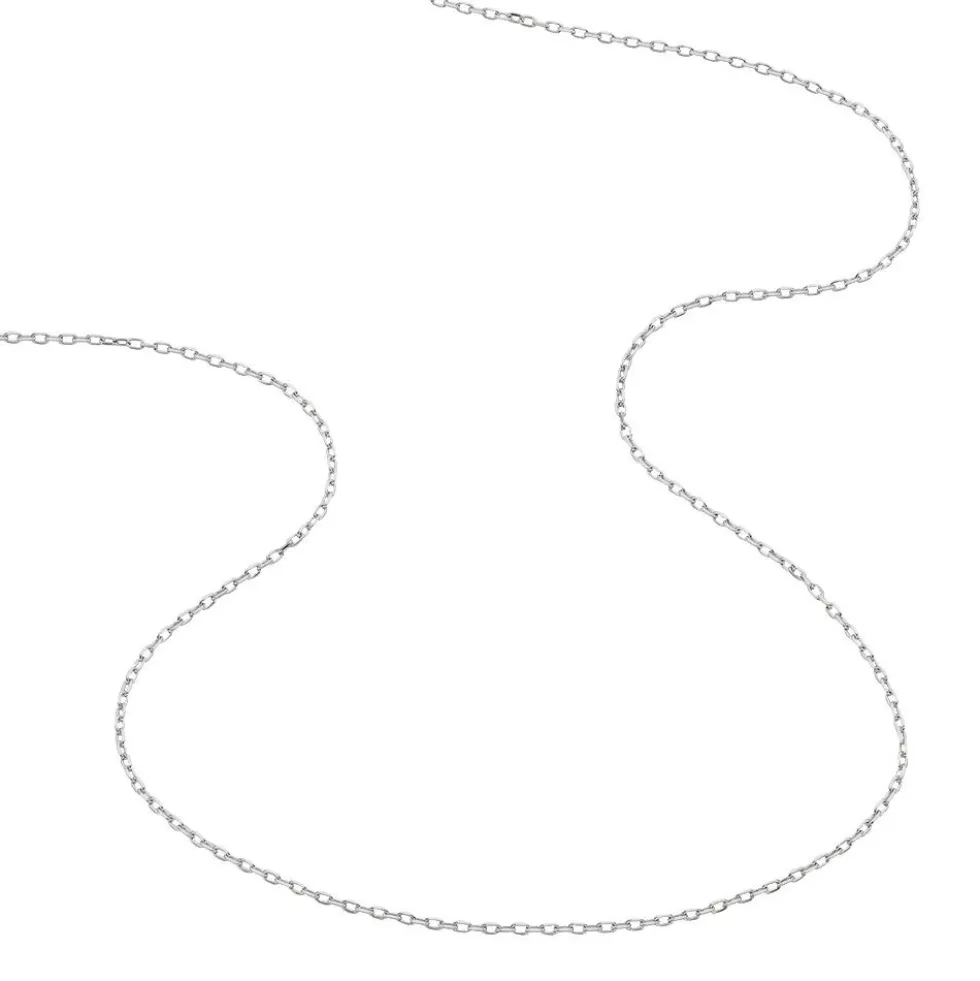 Chaîne Igoa Maille Forçat Diamantee Or Blanc