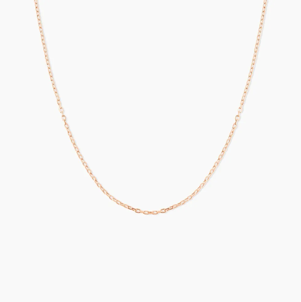 Chaîne Igoa Maille Forçat Diamantee Or Rose