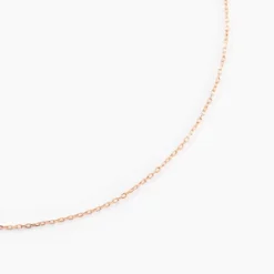 Chaîne Igoa Maille Forçat Diamantee Or Rose
