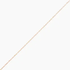 Chaîne Igoa Maille Forçat Diamantee Or Rose