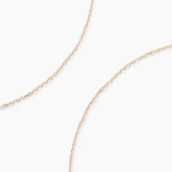 Chaîne Igoa Maille Forçat Diamantee Or Rose